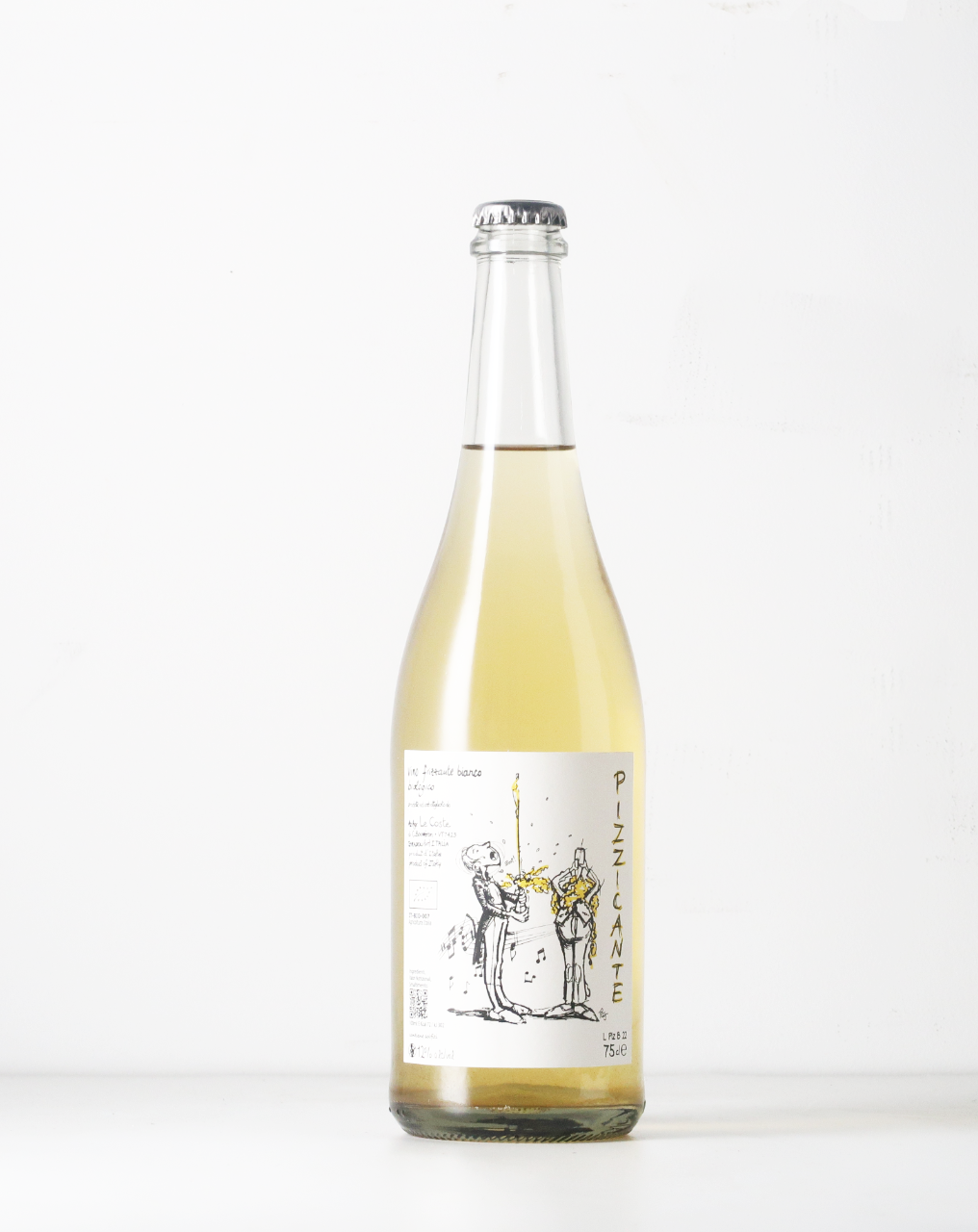 Pet Nat from Le Coste, the Pizzicante is yellow Moscato with some Procanico for structure and freshnes. Natural wine bubbles from grapes only.