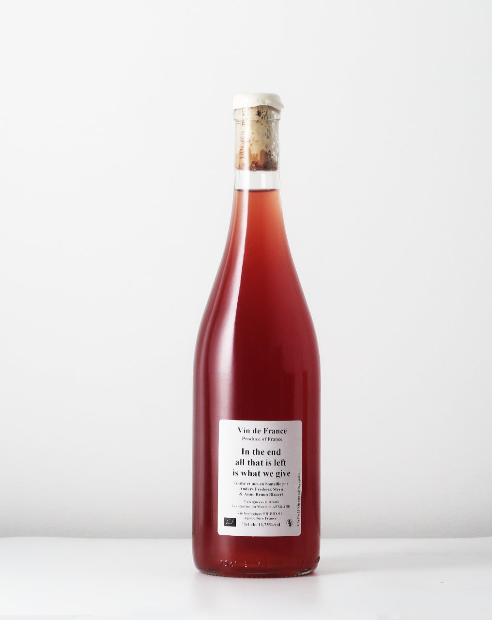 Delicious rosé from Anders Frederik Steen in Rhône, direct pressed Syrah and Viognier kept in barrels. Natural wine at its best.