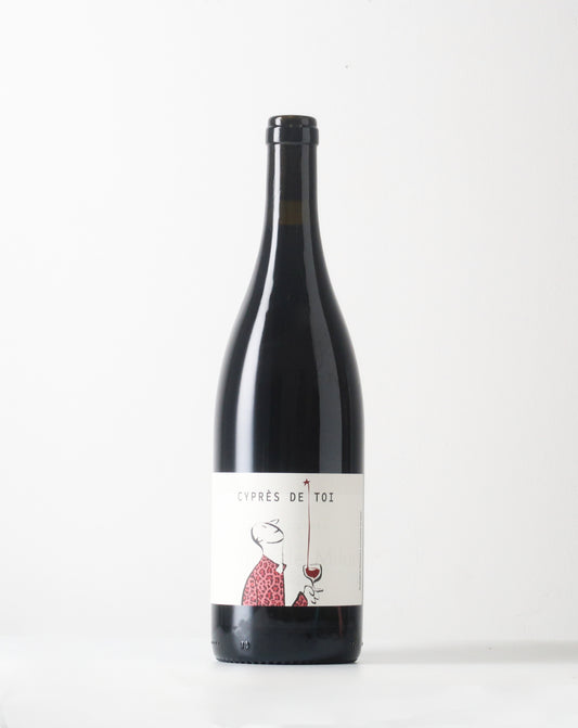 Lovely natural wine from Fond Cyprès in Languedoc. Toi rouge is mainly Syrah with some Grenache and Carignan. Unfined, unfiltered and no sulphur added.