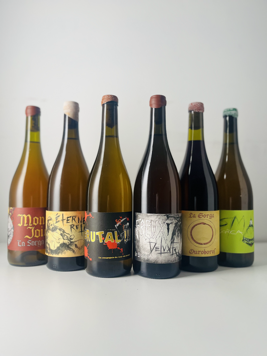 Get a 10 % discount when you uy this tasting box from La Sorga. One of our favourite natural winemakers based in Languedoc.